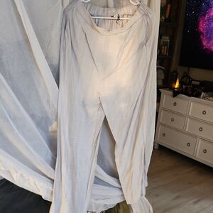 HYFVE Cream Wide Leg Pants